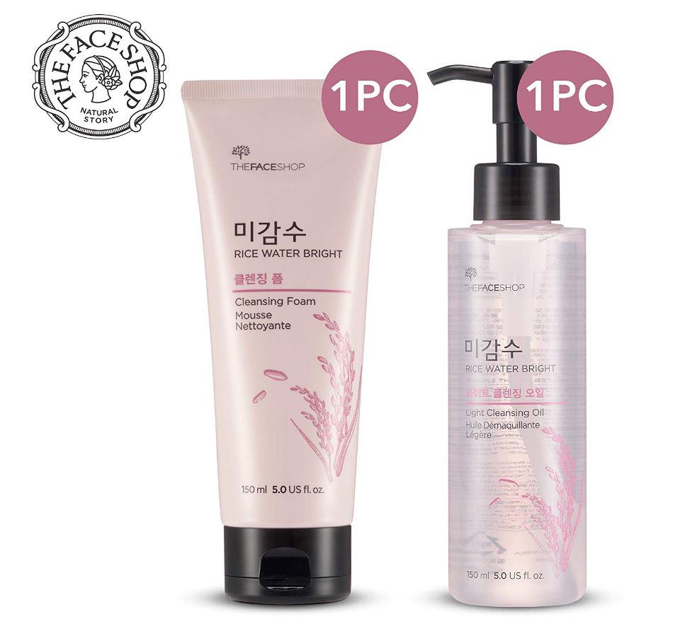 Наборы косметики [The Face Shop] Набор очищающих масел и пены Rice Water Bright (всего 2 шт.)