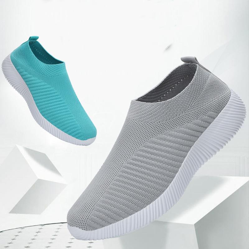 Женские уличные нескользящие дышащие легкие кроссовки Flyknit большого размера для фитнеса 35 чёрный