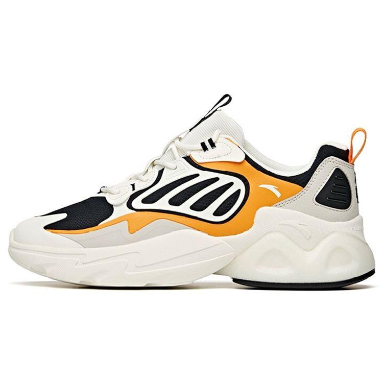Anta Кроссовки мужские Millennium 2.0 Non-Slip Wear-Sticked Low-Top Dad Shoes Black White Yellow 112128896-5 40.5