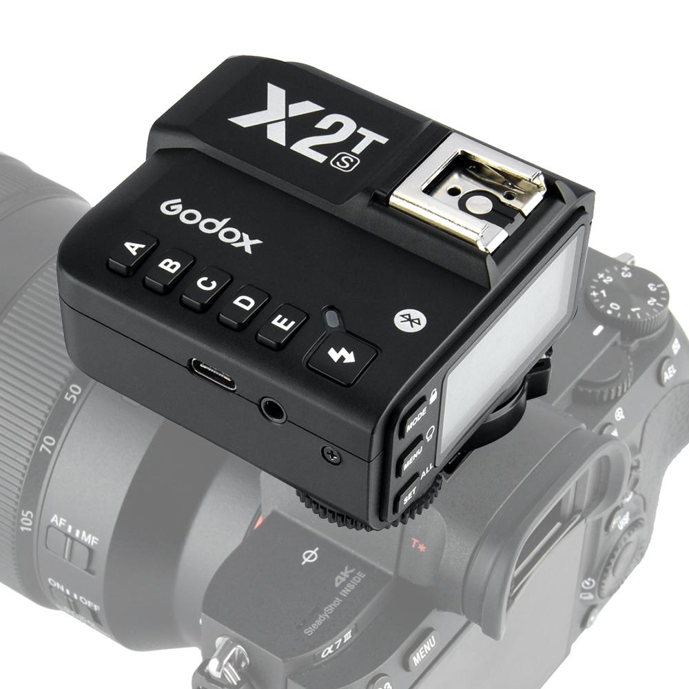 X2T-S TTL беспроводной триггер вспышки 1/8000s HSS 2,4G беспроводной триггерный передатчик для камеры Sony для Godox V1 TT350S AD200 AD200Pro чёрный