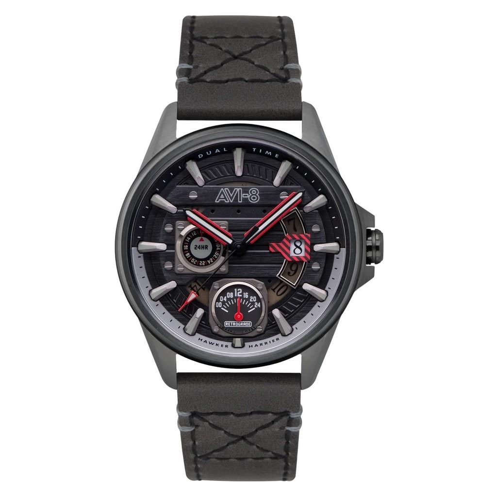 AVI-8 Hawker Harrier Farley Многофункциональные кварцевые часы Night Sky с черным циферблатом AV-4098-04 Мужские часы чёрный