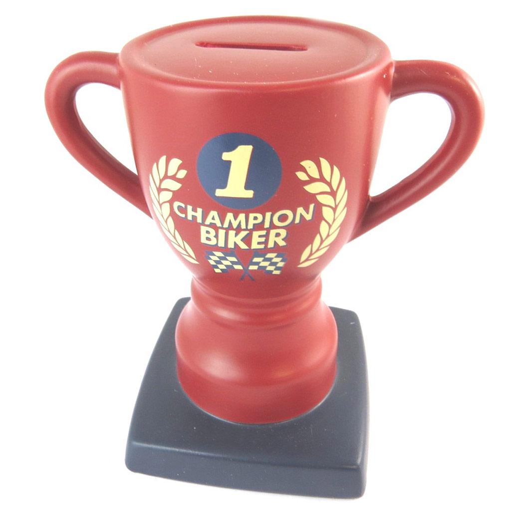 Les Trésors De Lily [N8638] - Копилка керамическая  Champion Biker  красная - 17x15x10 см красный