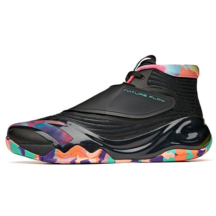 Anta KT6 Black Month Амортизирующие противоскользящие износостойкие высокие баскетбольные кроссовки мужские кроссовки оранжевые фиолетовые 112111101-11 40