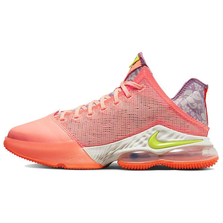 Мужские кроссовки Nike LeBron 19 Low EP Hawaii оранжевые Crimson-Bliss Atomic-Green DQ8343-600 42