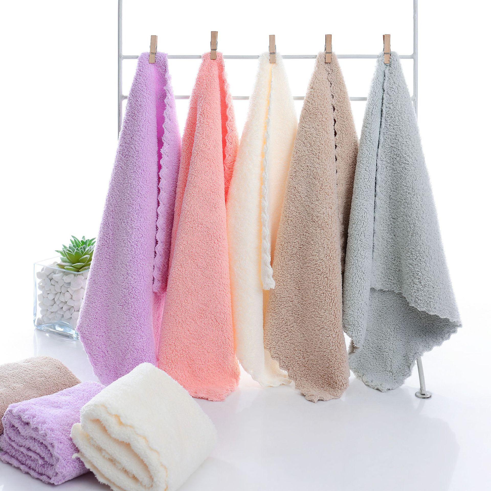 Полотенца для лица  Joom 25*25 коралловое флисовое детское полотенце для лица, полотенце для снятия макияжа, салфетки, маленькое полотенце, полотенце для взрослых One size белый