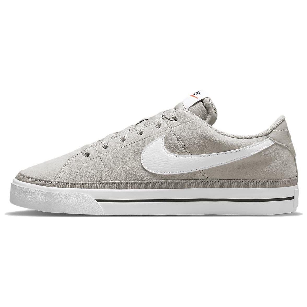 Мужские кроссовки Nike Court Legacy Suede Cobblestone серо-черные, светло-коричневые DH0956-002 44