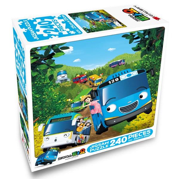  Joom Пазл Tayo Little Bus Spring Picnic, 240 деталей, разные цвета Пазл, Детские игры, Развивающие игрушки