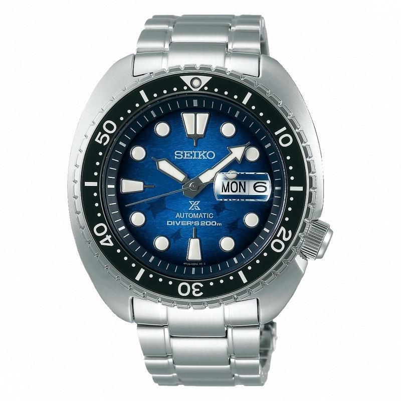 SEIKO PROSPEX TURTLE SAVE THE OCEAN автоматические мужские часы SRPE39K1 для подводного плавания синий