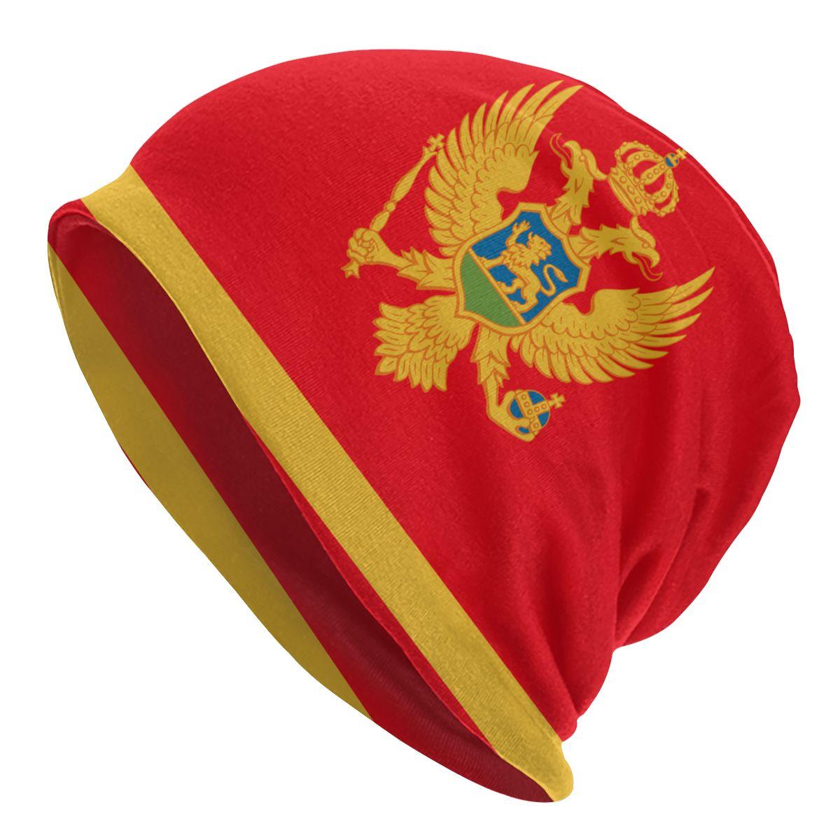 Хиппи флаг Черногории Skullies шапочки женские унисекс зимняя теплая шапка с напуском вязаная шапка для лыж One Size