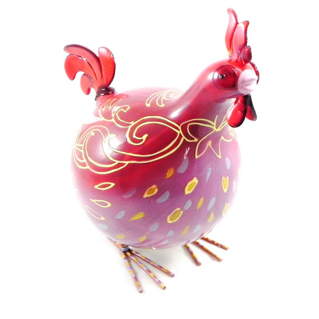  Les Trésors De Lily [I2449] - Статуэтка Creator  Coq Cocorico  красного цвета (ручная роспись) - 30 см красный