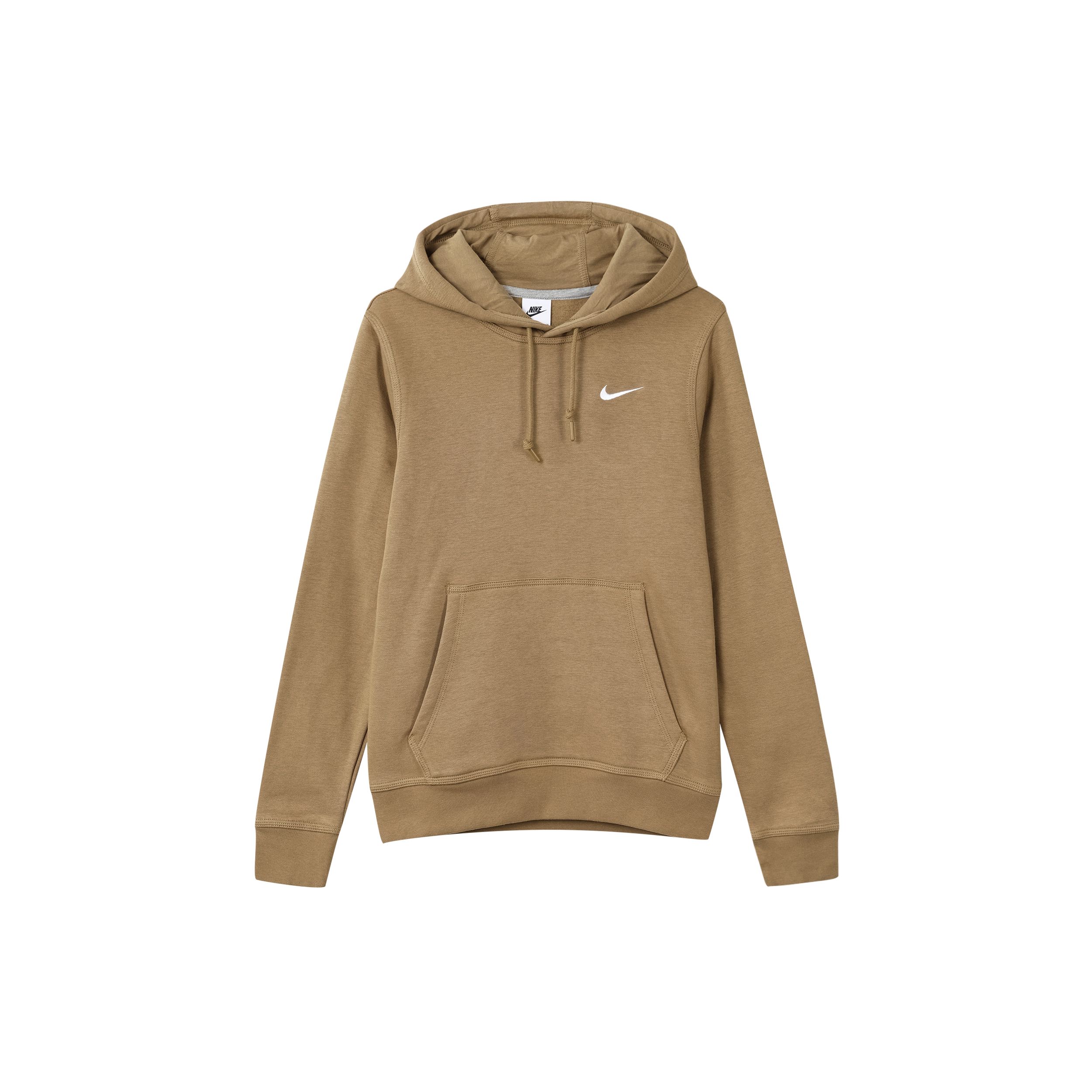 Мужская худи Nike Nsw Swoosh на флисовой подкладке с однотонным принтом и логотипом, коричневая 916271-258 S