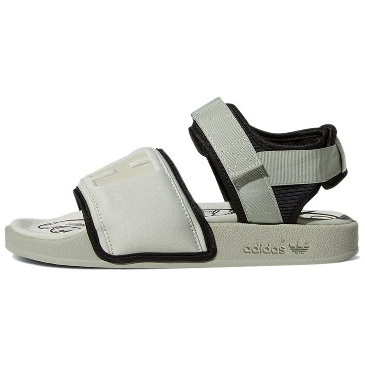 Обувь  Joom Кроссовки унисекс adidas Pharrell x Adilette 2.0 Slide Halo Green Core-Black GY1847 36½