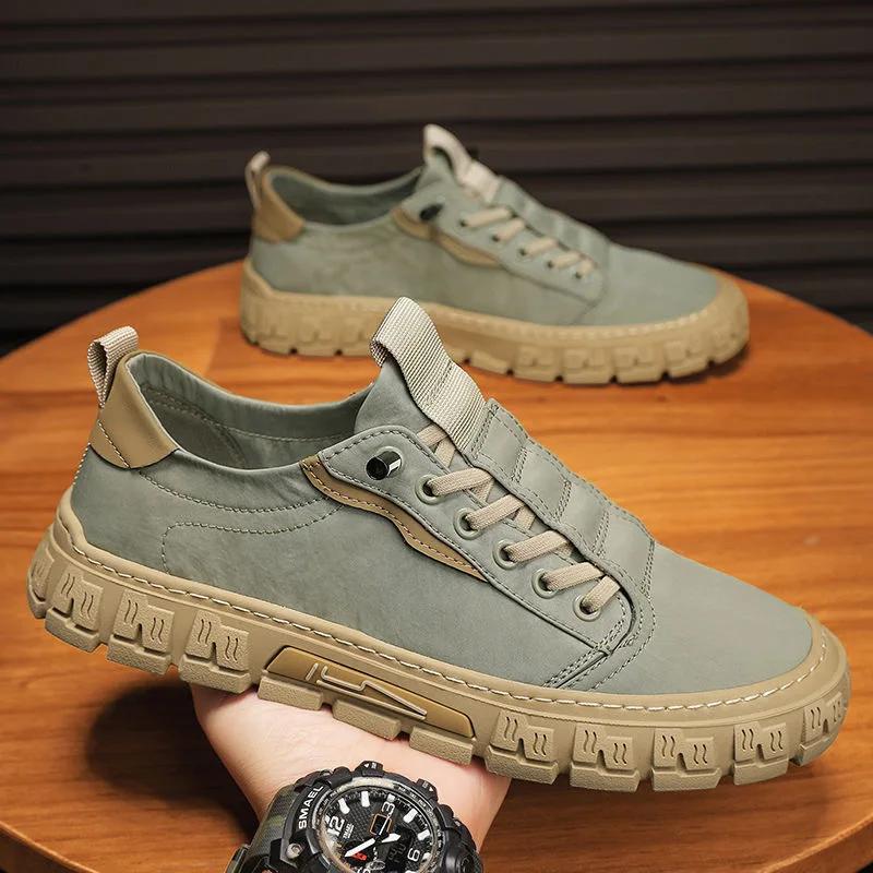 Мужская обувь Ice Silk Canvas Shoes для мужчин Дышащая спортивная повседневная обувь Мужские кроссовки на платформе Вулканизированные мокасины 39 серый