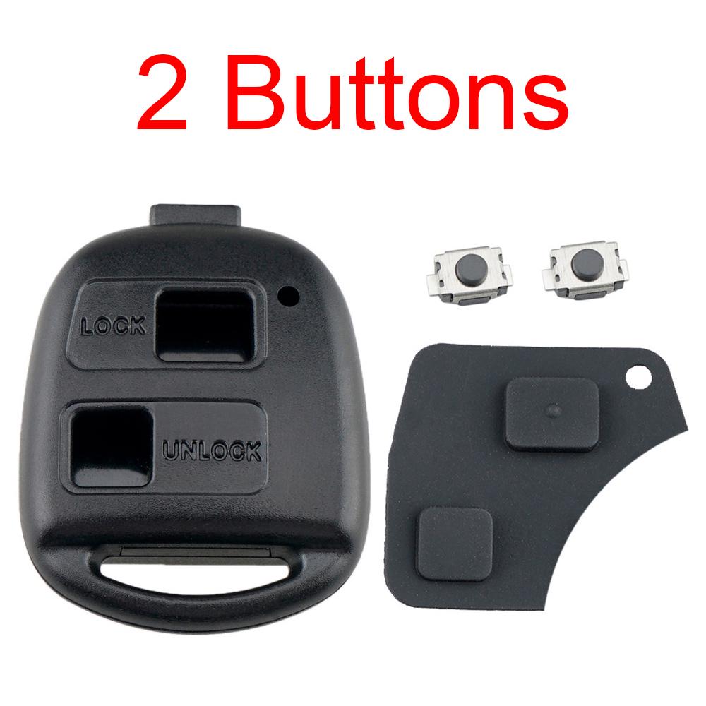2 кнопки/3 кнопки дистанционного ключа автомобиля подходит для Toyota RAV4 Yaris Prado Corolla Land Cruiser Previa Tarago 3 Button