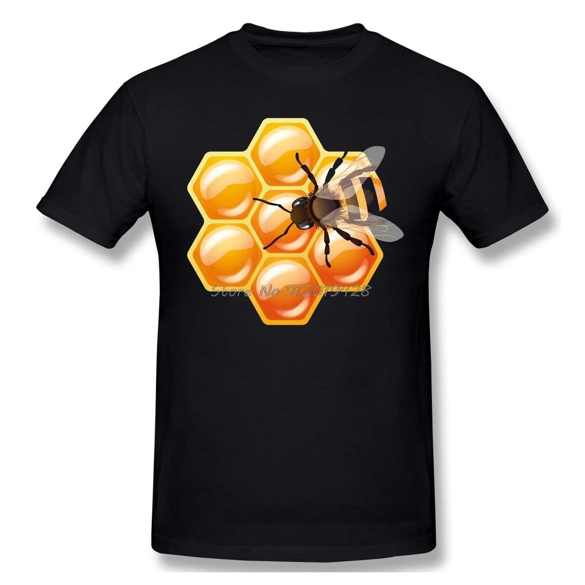 Винтажная рубашка BEE, унисекс, 100% хлопок, летняя футболка с короткими рукавами, милая, полезная, с пчелой, забавная, с юмором, повседневная свободная футболка с животными L