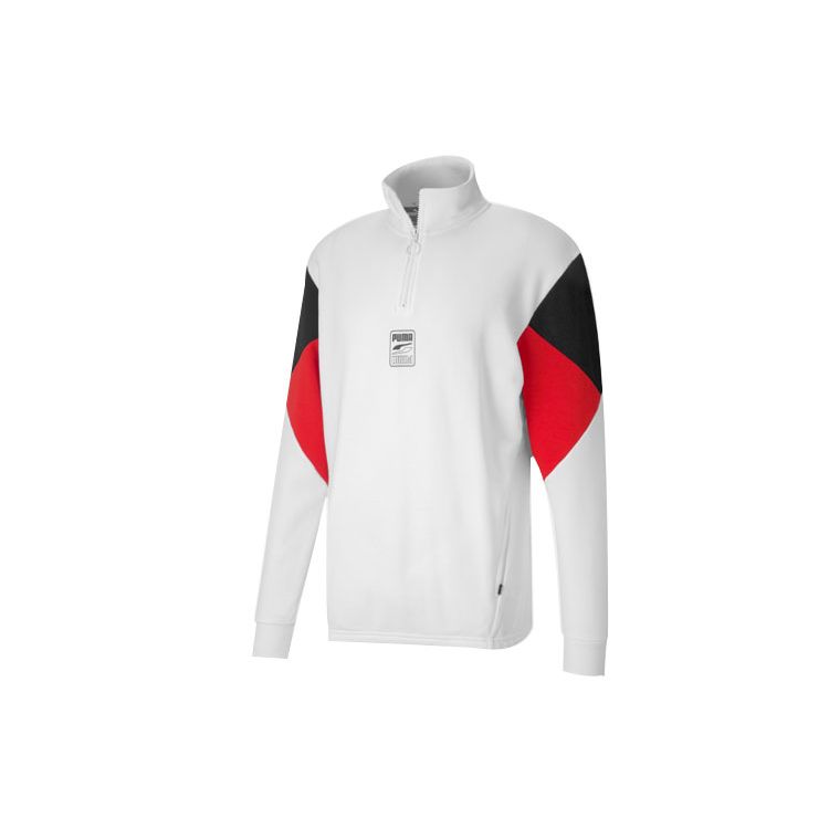 Puma Casual Sport Half-Zip Stand воротник толстовка куртка мужская топы белый 585280-02 L