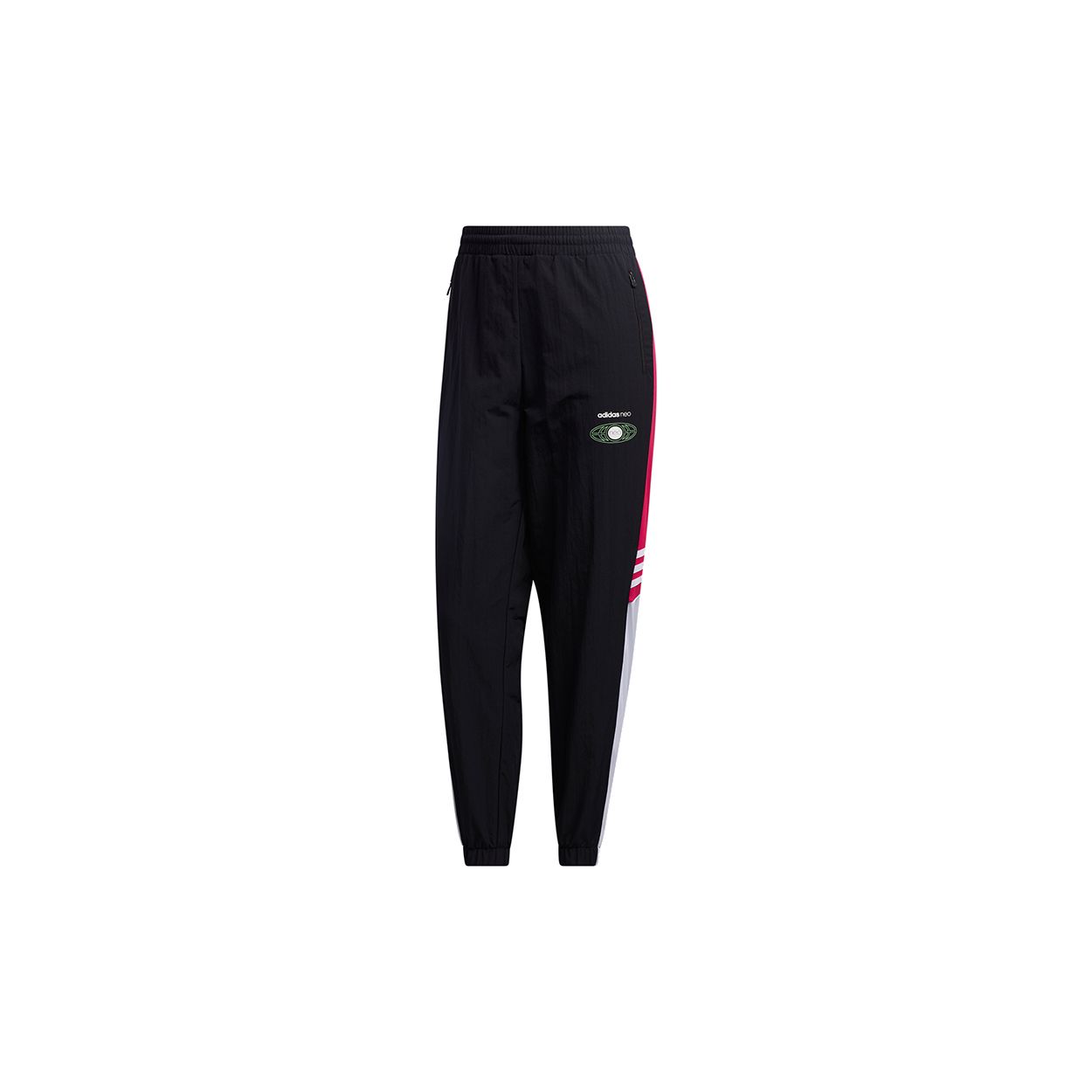 Женские брюки с манжетами Adidas Neo с принтом, черные GM2316 L