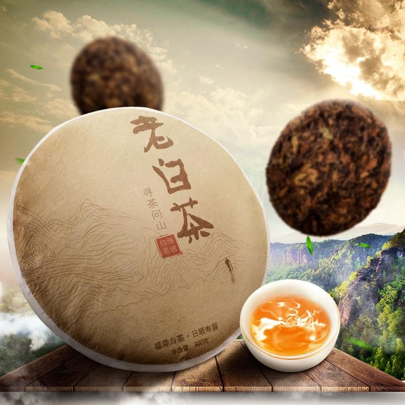 2018 Fuding Shou Mei Long Brow Tea Белый чай выдержанный торт Бай Ча ручной работы 300г 300g