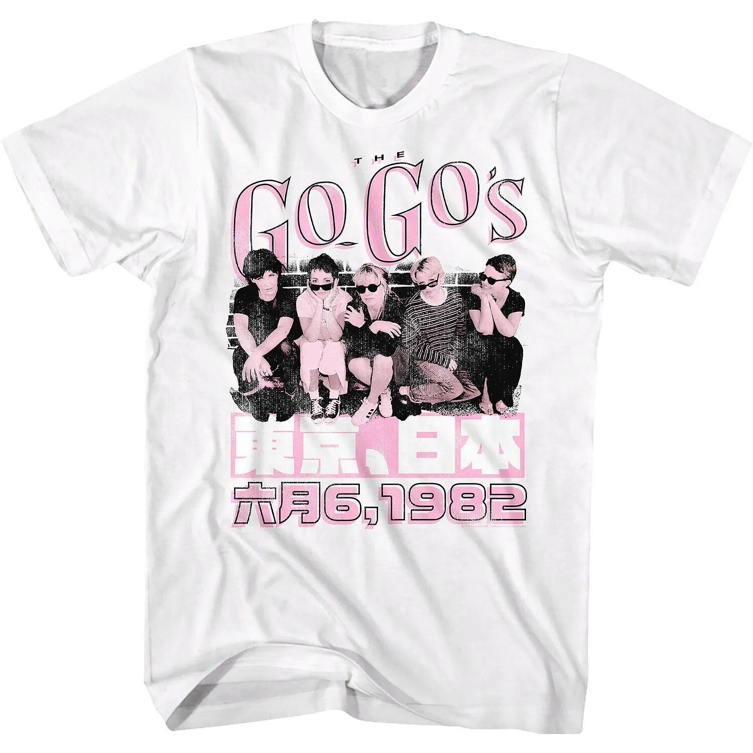 Новые летние топы в японском стиле, футболка We Got The Beat Go-Gos, женская модная хлопковая футболка премиум-качества с короткими рукавами L