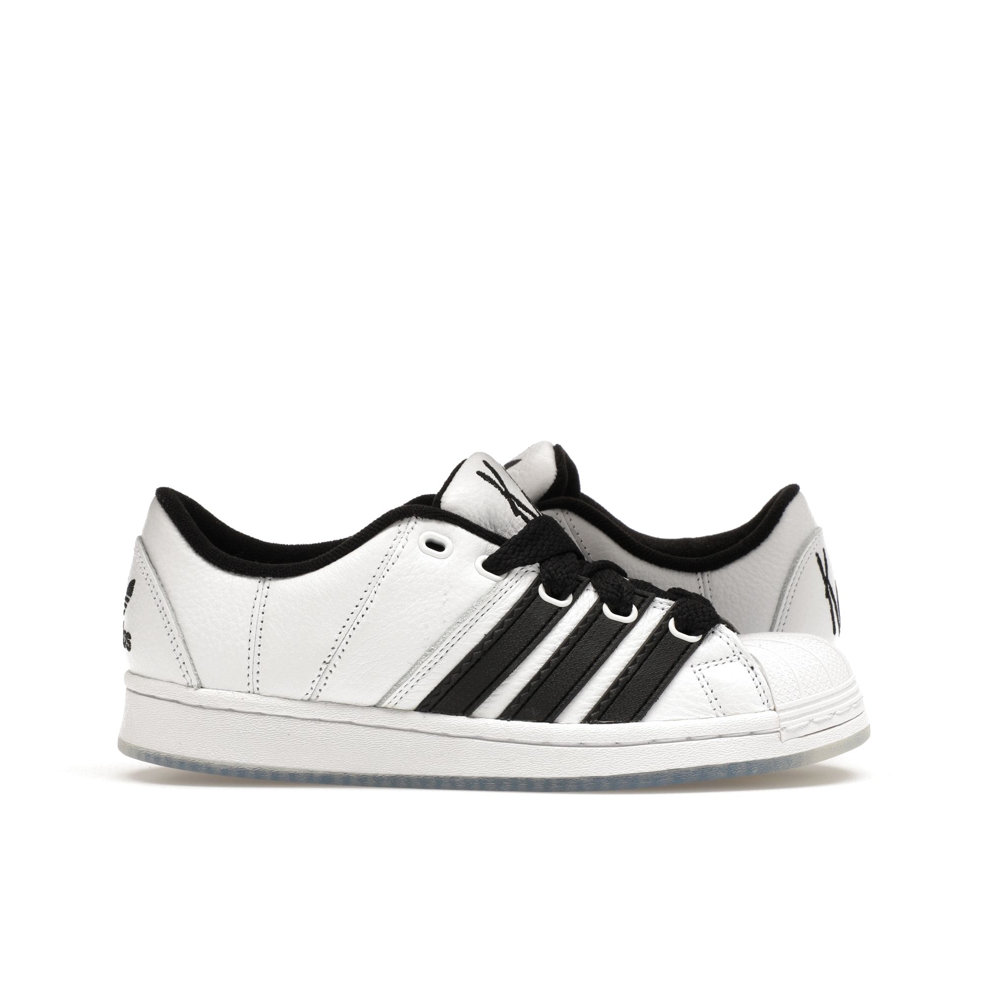 Adidas Korn x Superstar Supermodified White Black Мужские кроссовки Cloud-White Core-Black Насыщенно-фиолетовый IG0793 41⅓