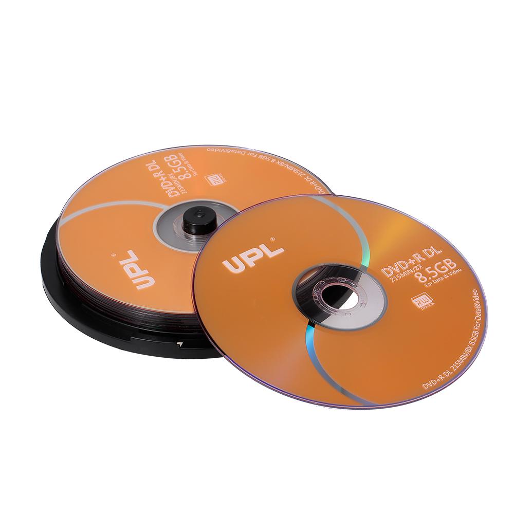10 шт 215 мин 8X DVD+R DL 8.5 ГБ пустой диск DVD диск для данных и видео 10pcs оранжевый