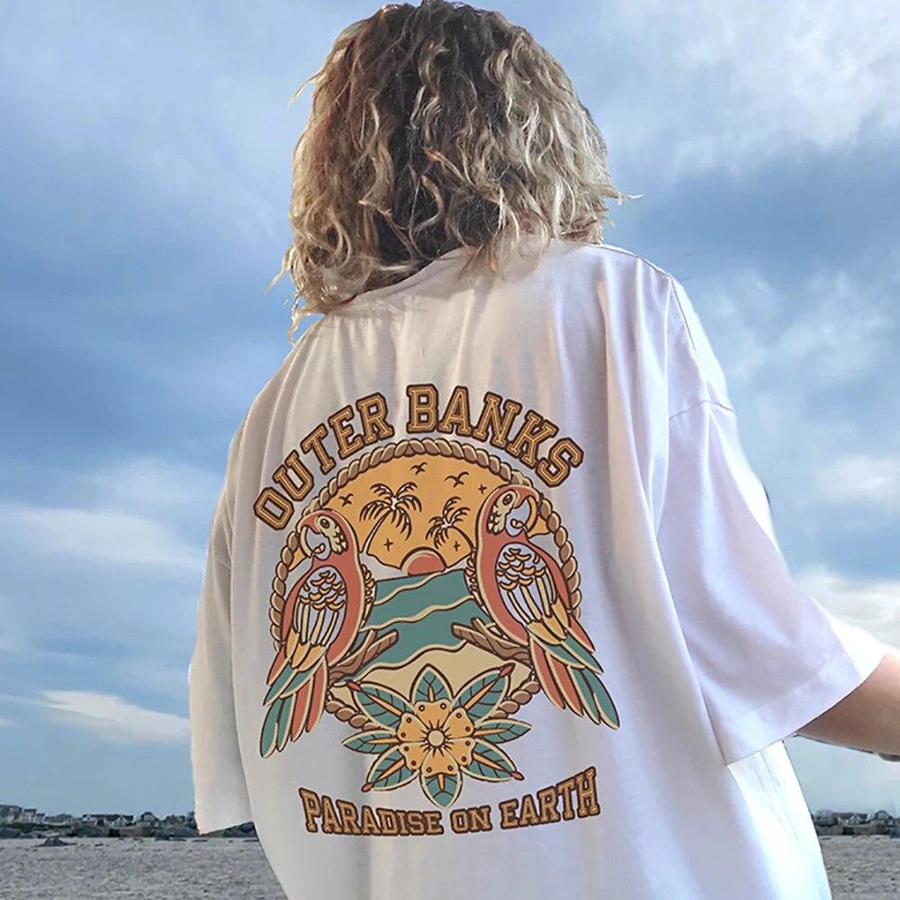 Футболка Outer Banks 3 унисекс/женская Harajuku с рисунком Pogue Life футболка унисекс OBX North Carolina John B JJ Maybank хлопковая футболка унисекс 2XL