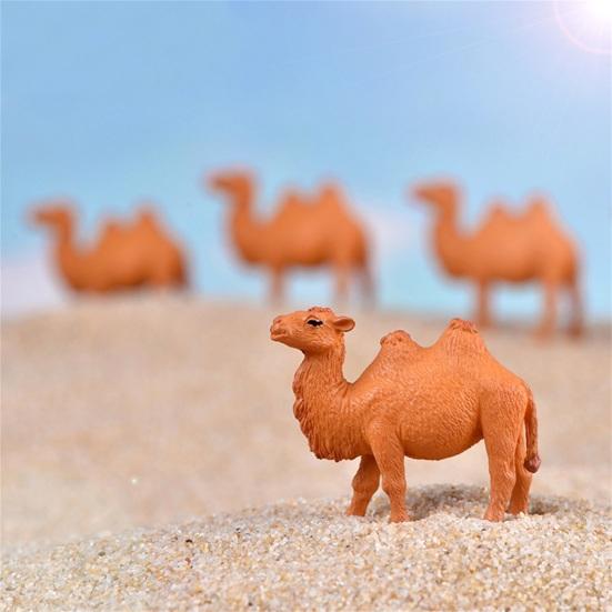 Экологичная фигурка животного для детей, коричневое украшение для приборной панели автомобиля, статуя верблюда, шикарные круглые углы, легкий вес коричневый
