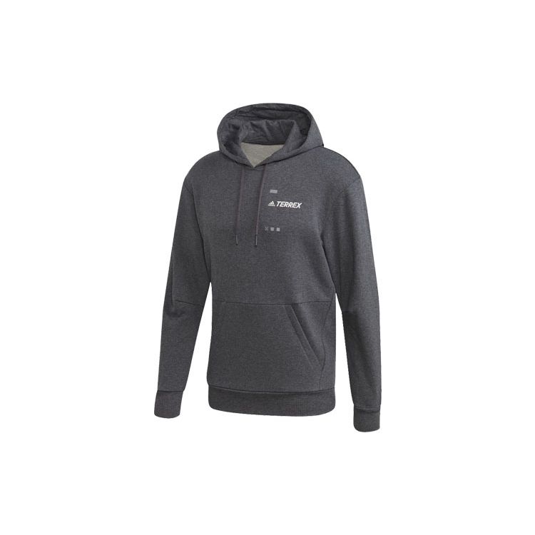 Adidas Terrex Logo Толстовка с капюшоном и капюшоном Мужская верхняя одежда Серый FJ5039 XXL