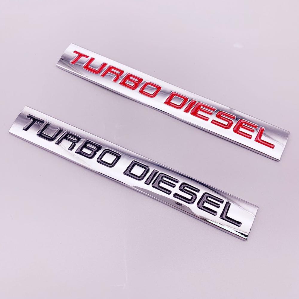 Автомобильная наклейка Turbo Diesel, эмблема, значок, наклейки, стиль задней передней части чёрный