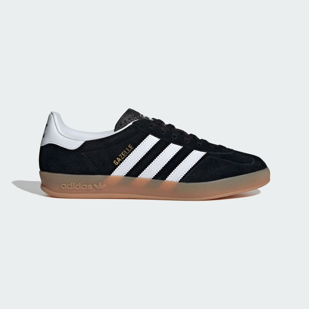 Adidas GAZELLE INDOOR Core Black Кроссовки ORIGINALS Unisex JI2060 Core Black/Обувь White/Gum 42.7