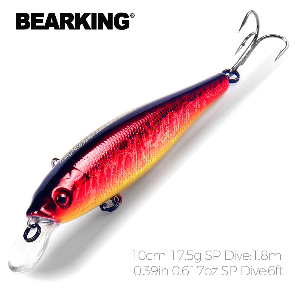 Вольфрамовые шарики Bearking, длинный заброс, 10 см, 17,5 г, хорошая модель, рыболовные приманки, жесткая наживка для погружения, 1,8 м, профессиональный крючок гольяна для рыбалки A