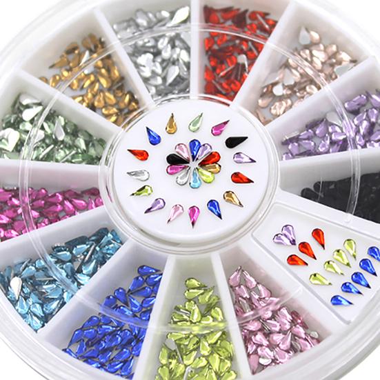 Фантастическая капля воды DIY Nail Art Советы Маникюрное украшение Колесо