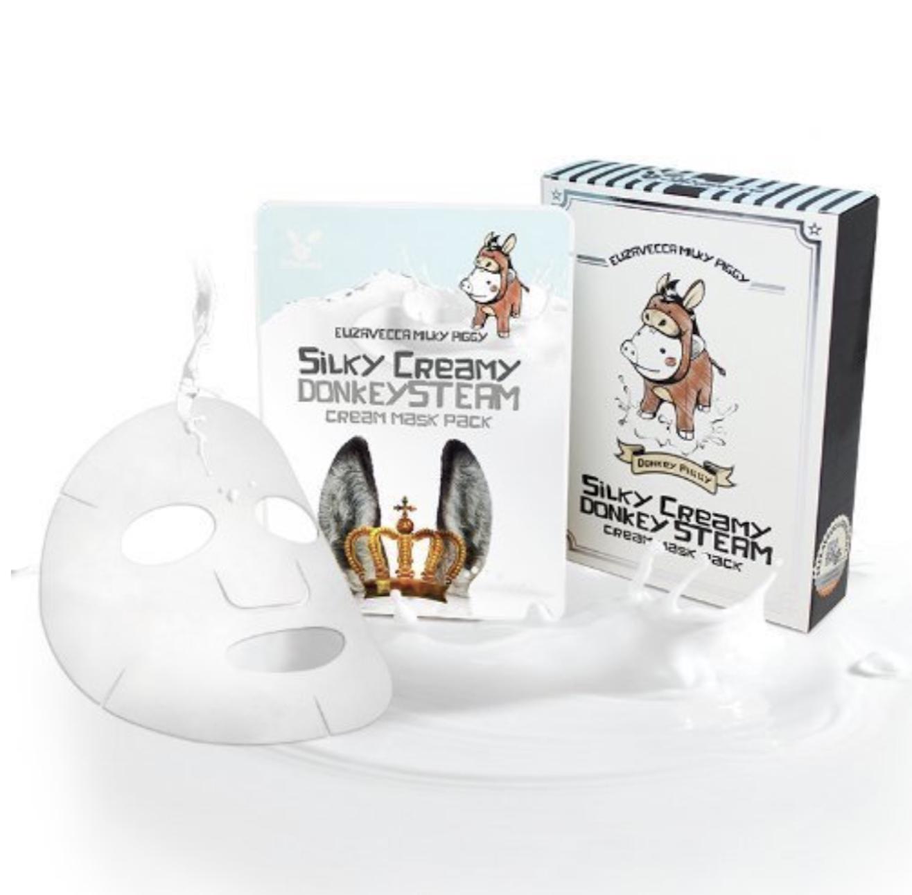 Elizavecca Milky Piggy Silky Creamy Donkey Steam Cream Mask Pack 25 мл * 10 шт.