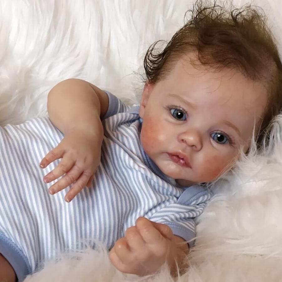 NPK 49 см Reborn Baby Meadow очень мягкая тканевая кукла, мягкая игрушка, реалистичная, настоящая мягкая на ощупь 49cm