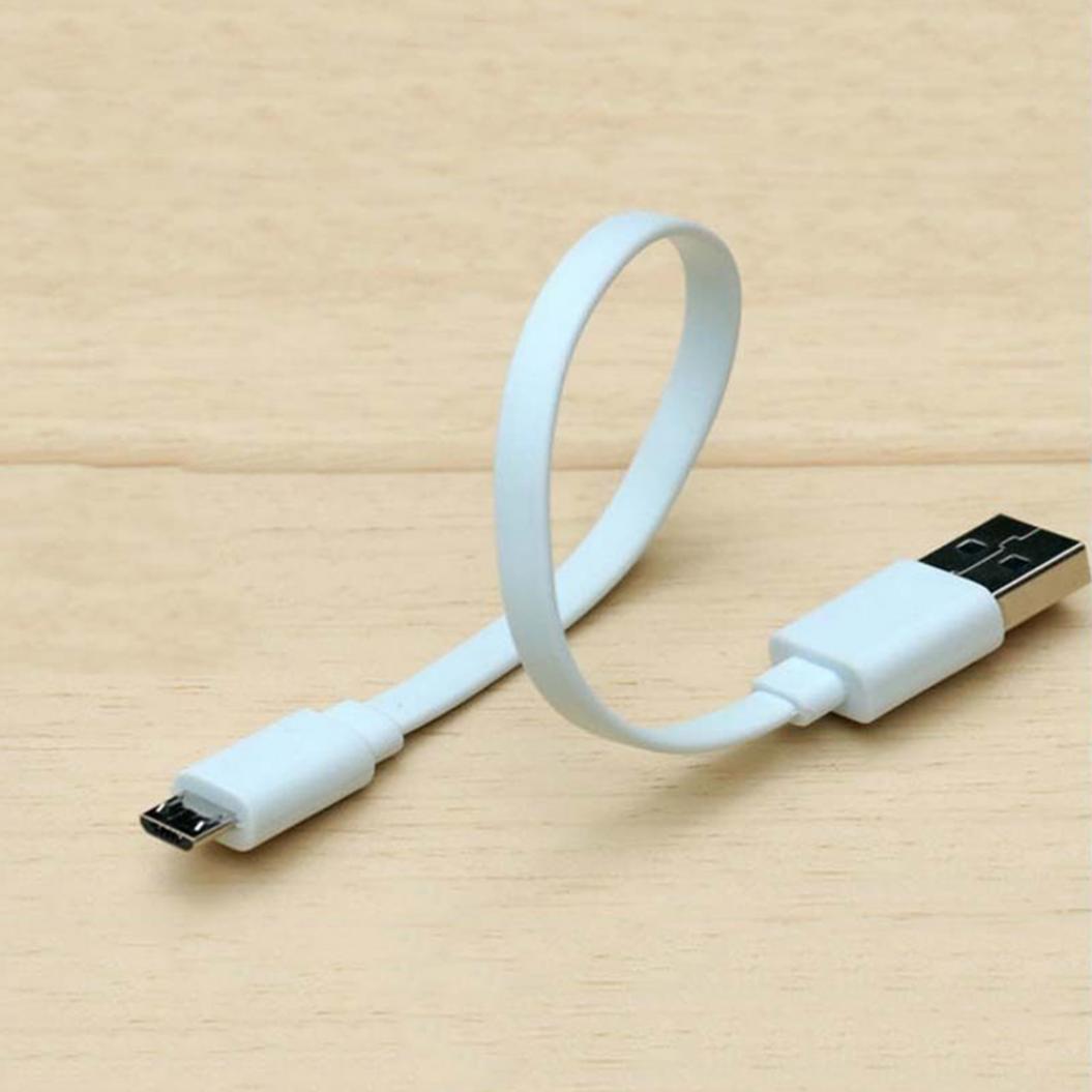 Портативный ультракороткий кабель для зарядки данных Micro USB длиной 20 см, шнур для зарядки