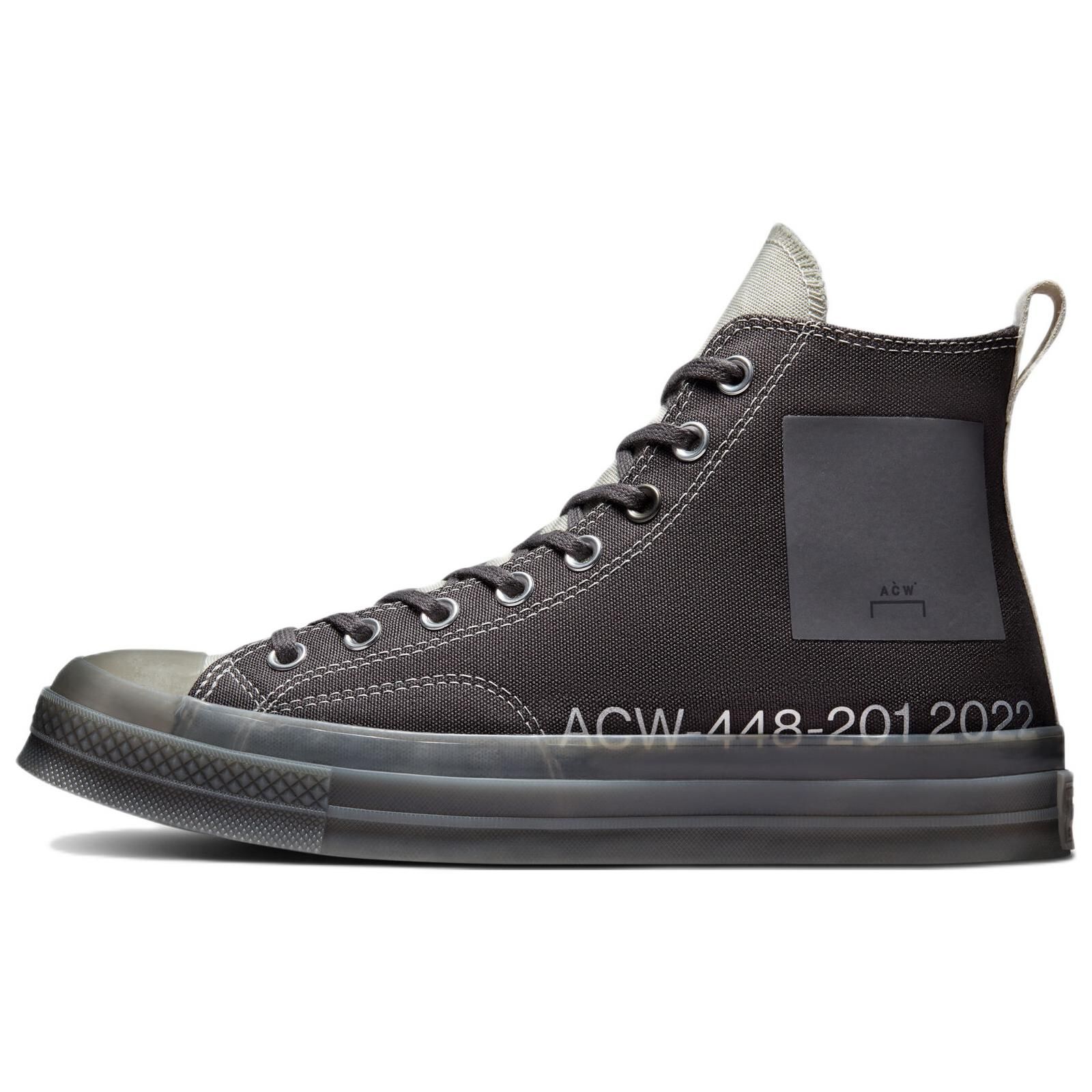Кроссовки унисекс Converse A-Cold-Wall* x Chuck 70 High Pavement Серые серебристо-берёзовые A02277C 36