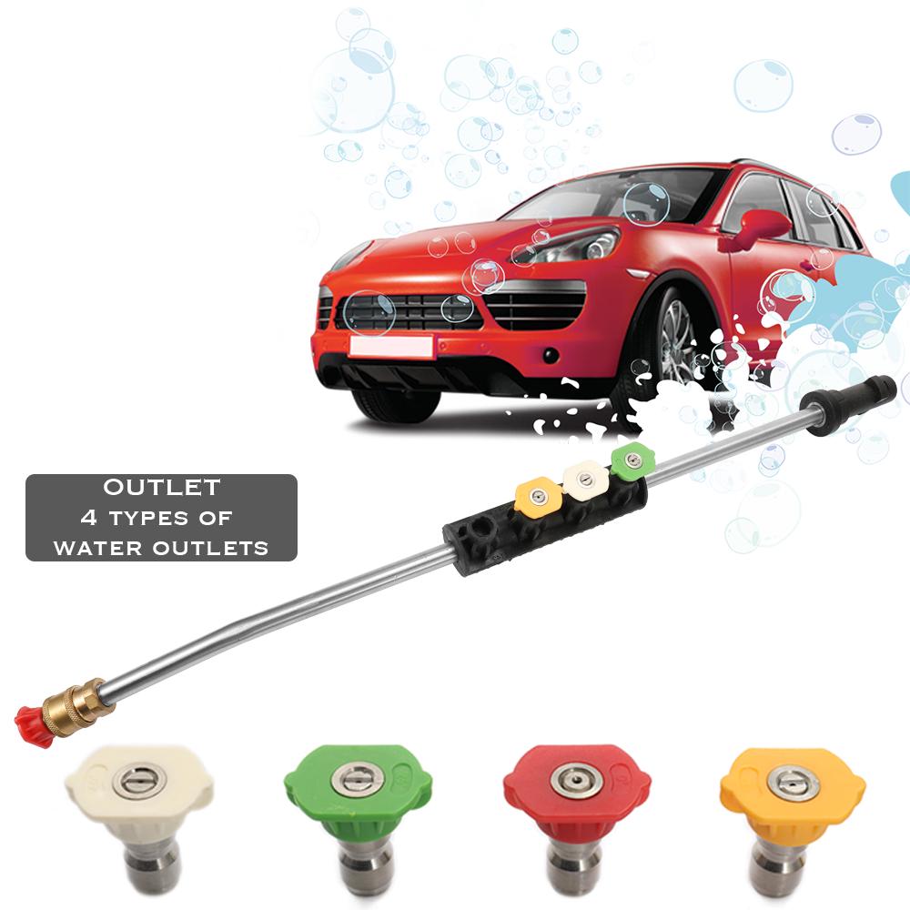 Струйная насадка для мойки автомобиля высокого давления для Karcher серии K с 4 насадками, распылитель с регулируемым углом, шайба с изогнутым стержнем