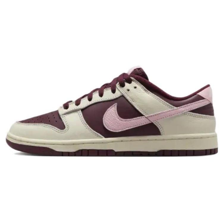 Кроссовки унисекс Nike Dunk Low Premium Valentines Day красные, бледно-слоновой кости, средне-мягко-розовые DR9705-100 44