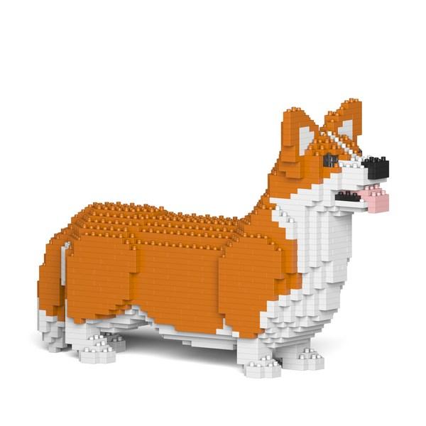 JEKCA Welsh Corgi Block Маленькие, коричневые, популярные корейские игрушки