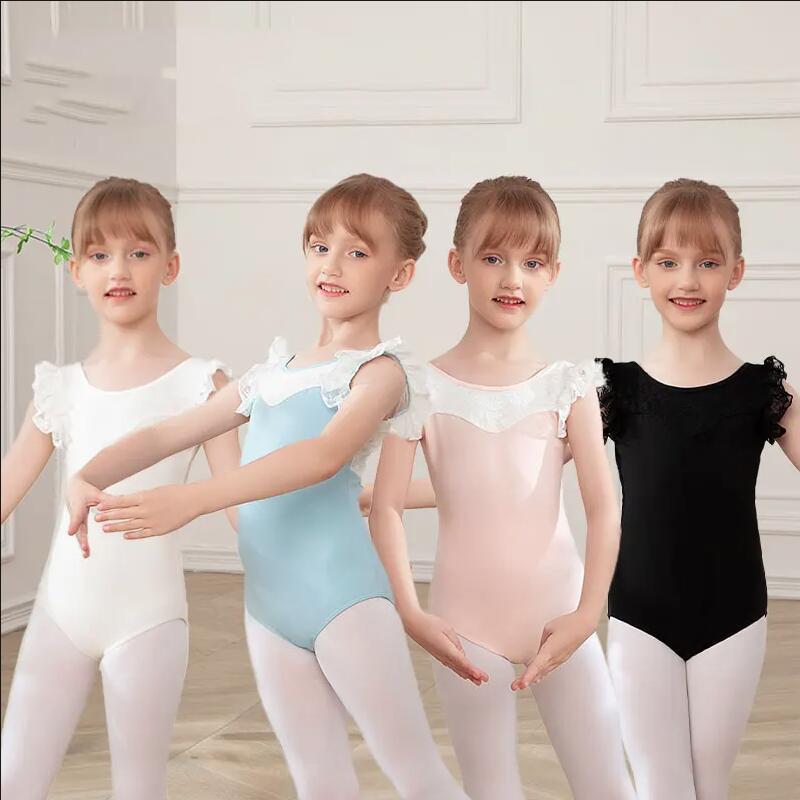 Девочки балетные купальники одежда балетный танцевальный костюм детский балетный костюм конфетный цвет танцевальный купальник поясница детская гимнастика 110 height 95-105cm розовый
