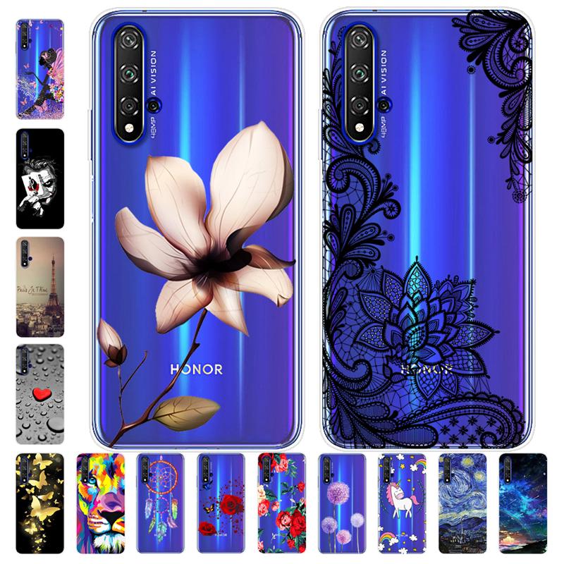 Для Huawei Honor 20 Pro Honor20 YAL-L21 YAL-L41 чехол Мягкая силиконовая задняя крышка чехол для телефона Honor 20 Pro белый