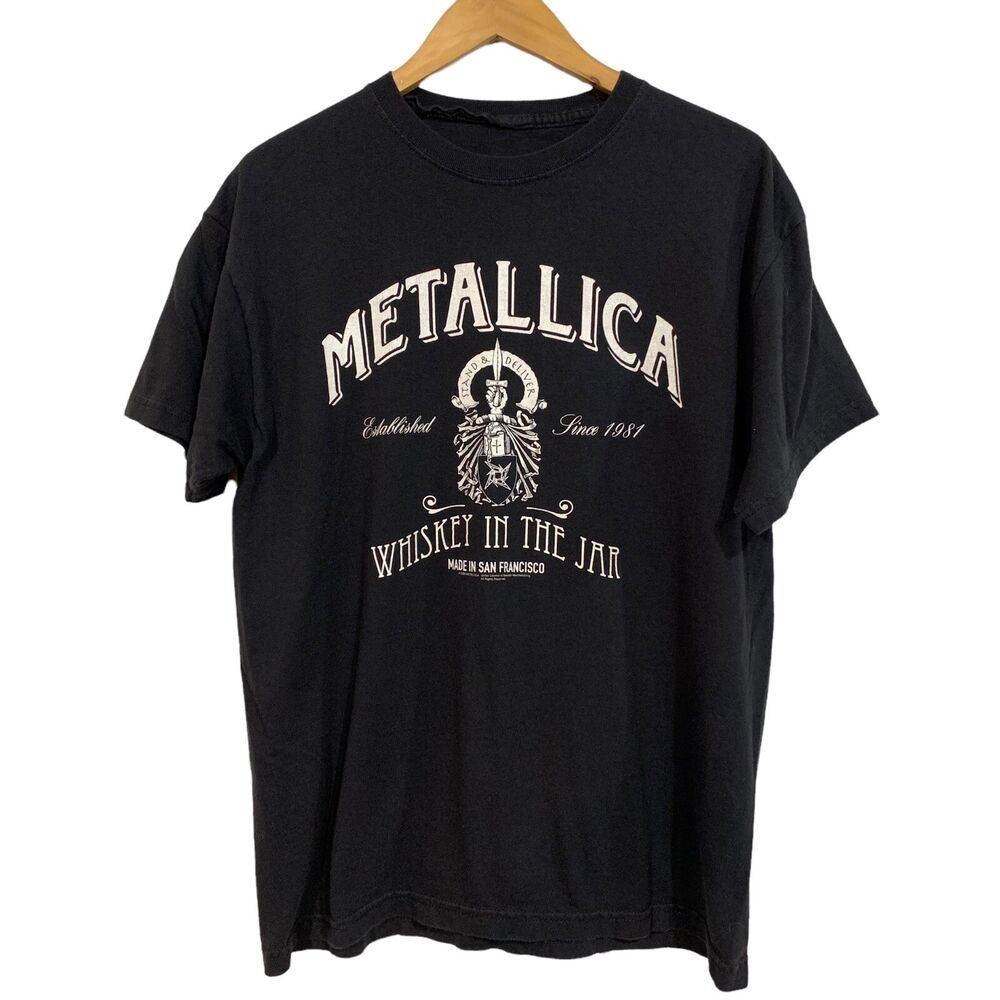 Винтажная металлическая футболка унисекс с группой Metallica «Whisky In The Jar» 2005 г. S