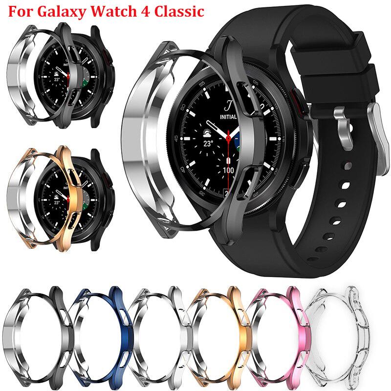 Чехол из ТПУ для Samsung Galaxy watch 4, 40 мм, 44 мм, Classic, 46/42 мм, 3, 41 мм, 45 мм, gear s3 classic, Frontier active 2, универсальная мягкая защита от падения galaxy 4 44mm