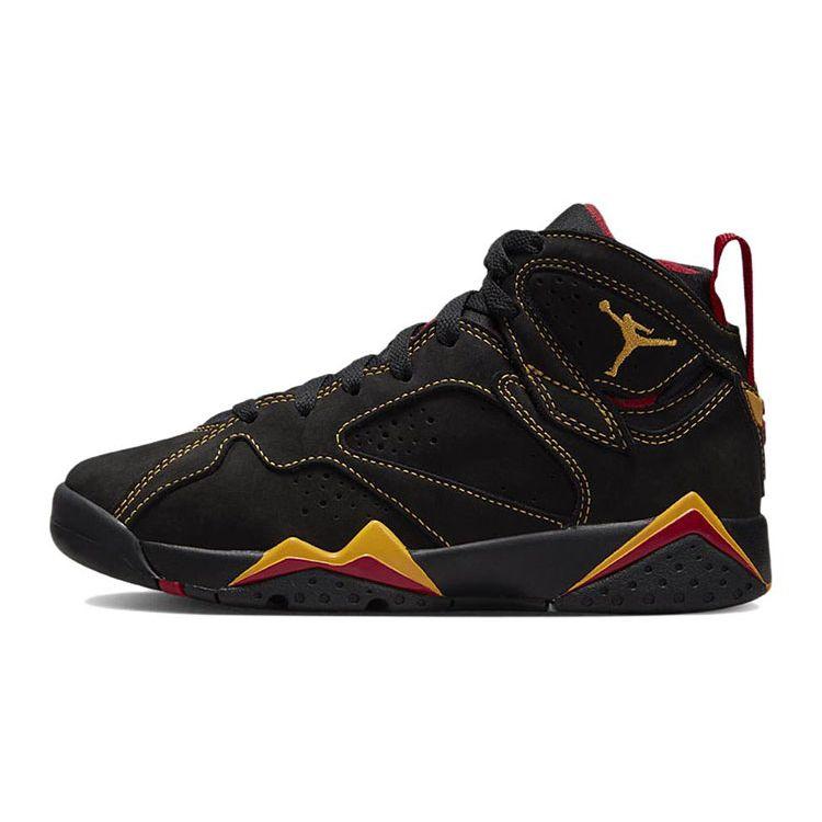 Детские кроссовки Air Jordan 7 Retro GS Citrus 2022 Black Varsity-Red DQ6040-081 37.5