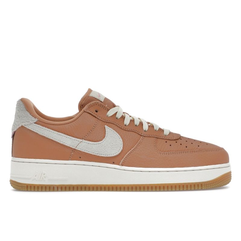 Мужские кроссовки Nike Air Force 1 07 Craft Light Cognac Оранжево-Розовая глазурь Кокосовое молоко DO6676-200 38.5
