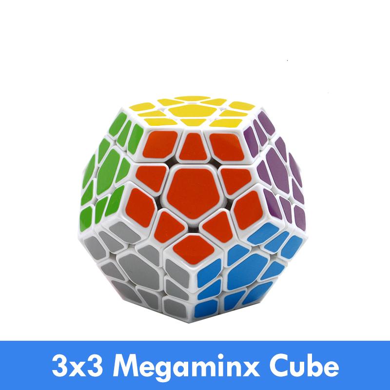 Головоломки  Joom Shengshou Wumofang 3x3x3 Magic Cube 3x3 Додекаэдр, скорость кубирования, 12-сторонняя коллекция, Magico cubo, игрушка для детей белый