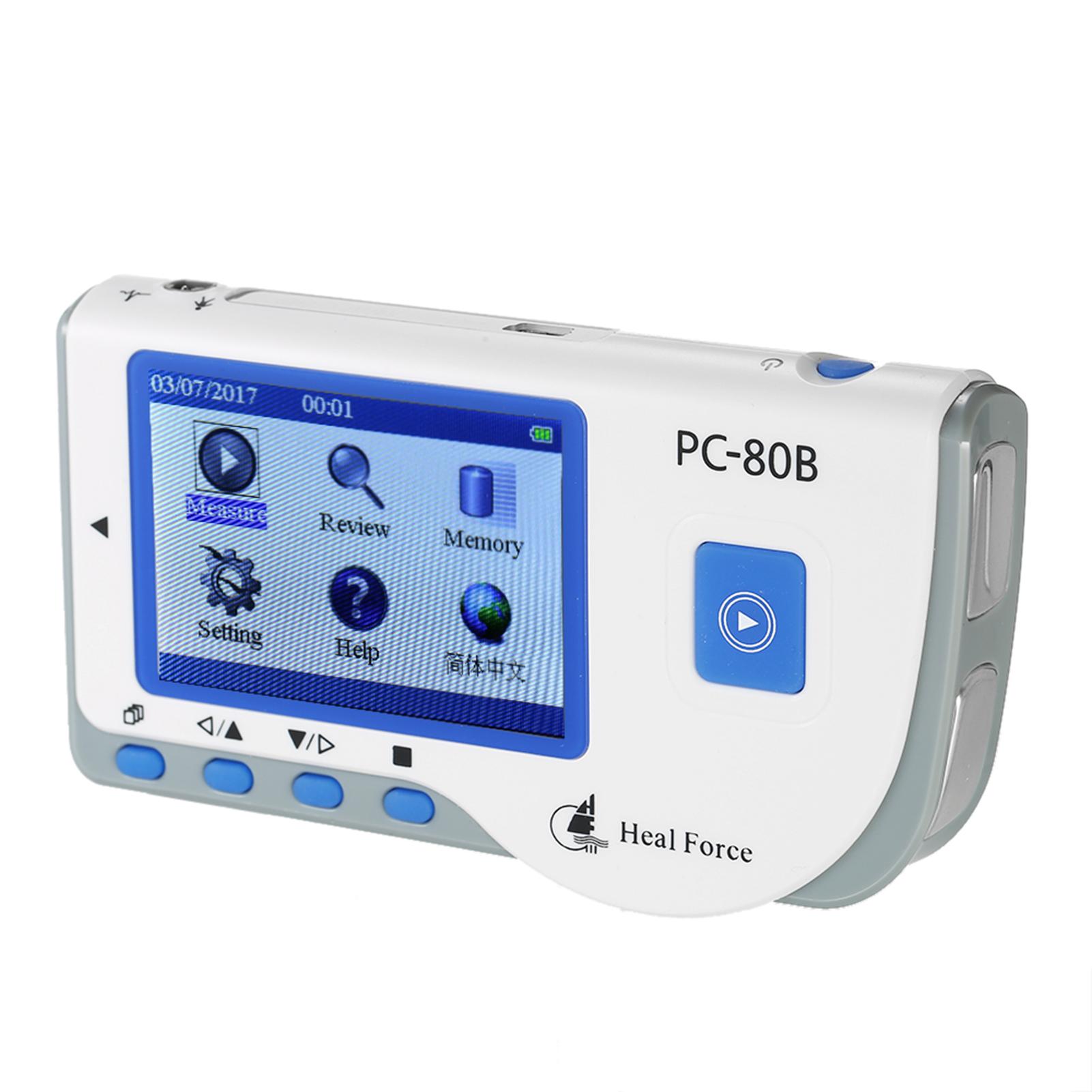 Heal Force медицинский портативный монитор сердечного ритма ЭКГ ЭКГ с USB-кабелем + клей