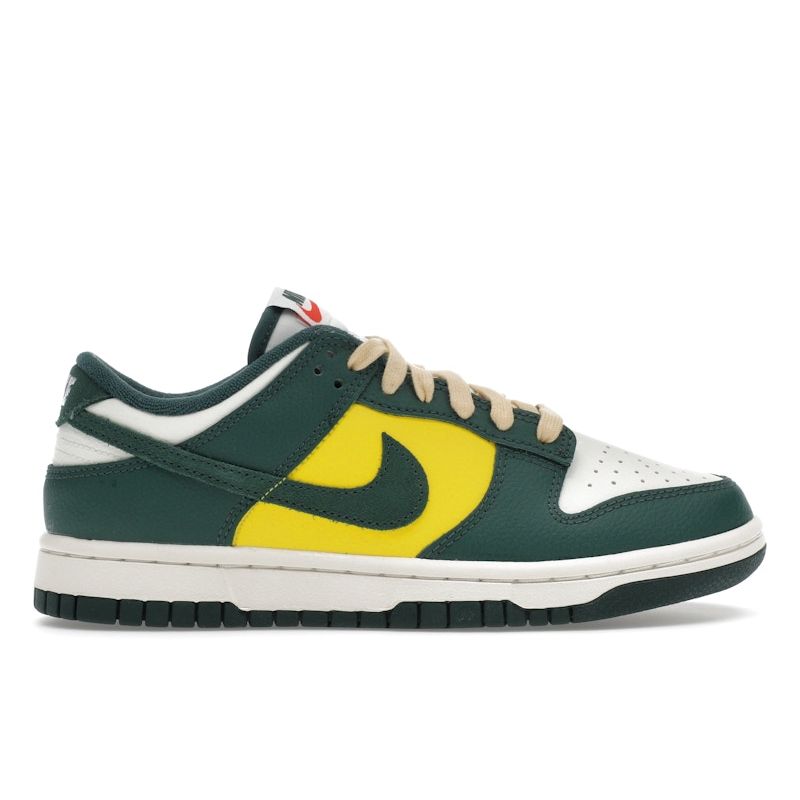 Nike Dunk Low Noble Green Женские кроссовки Sail Opti-Yellow Picante-Red FD0350-133 36