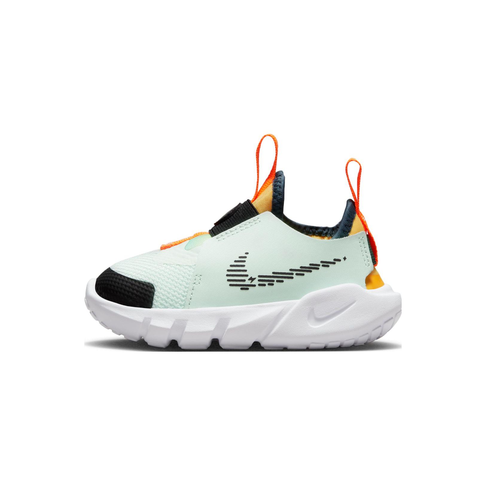 Nike Flex Runner 2 TD Barely Green Laser Orange Детские кроссовки Белый Черный DX6131-301 27