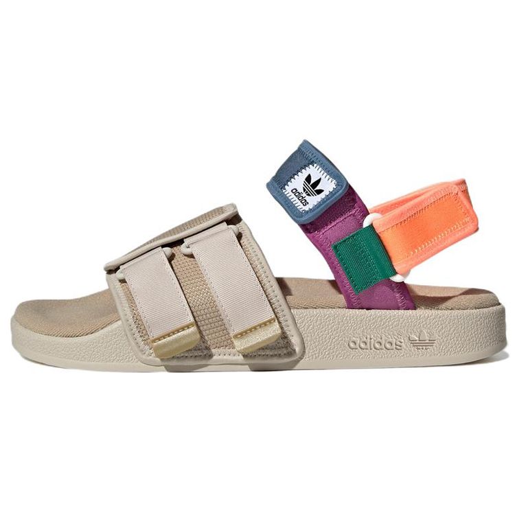 adidas Adilette Sandal 4.0 Бежевые алюминиевые кроссовки унисекс Brown Beam-Orange H03418 47